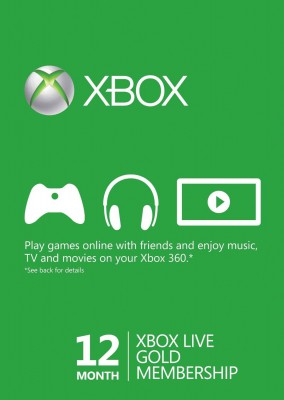 Xbox Live Gold 12 meses